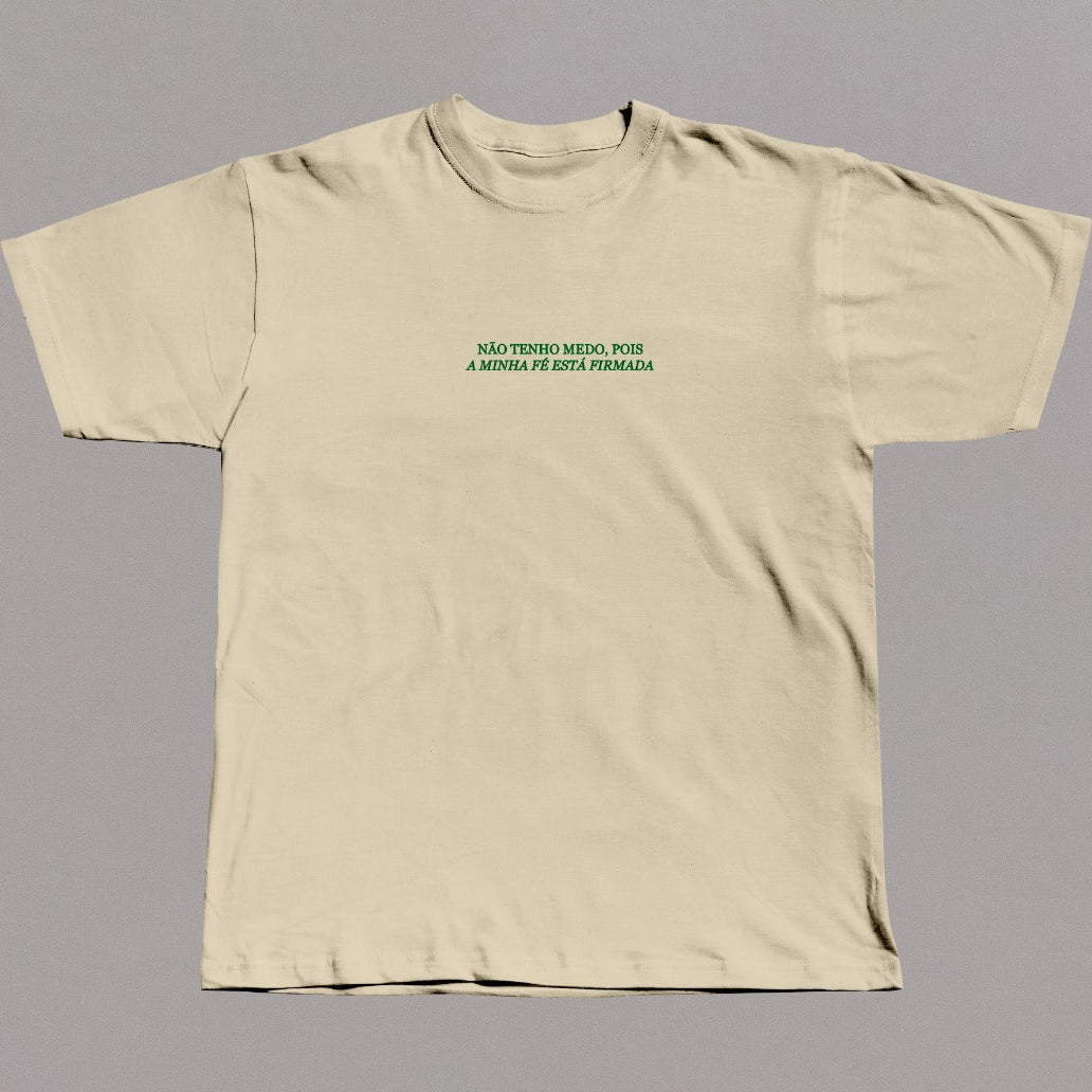 Camiseta Oversized Não Tenho Medo