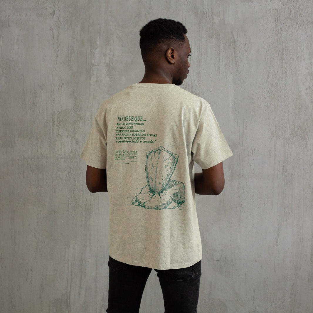 Camiseta Oversized Não Tenho Medo